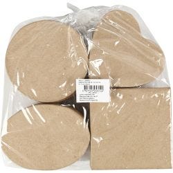 Medium dozen, H: 5 cm, d 10-12 cm, 4 stuk/ 1 doos