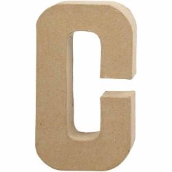 Bokstav, C, H: 20,5 cm, B: 11,5 cm, tykkelse 2,5 cm, 1 stk.