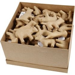 Minidyr, H: 8-12 cm, 60 stk./ 1 pk.