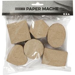 Mini dozen, H: 3 cm, d 4-6 cm, 6 stuk/ 1 doos