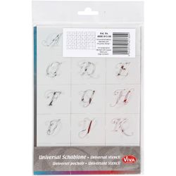 Sjablonger, bokstaver og tall, H: 20-30 mm, A5, ark 148x210 mm, 3 ark/ 1 pk.