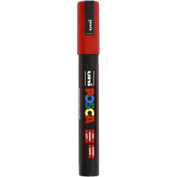 Posca Tusj, nr. PC-5M, strek 2,5 mm, medium, rød, 1 stk.