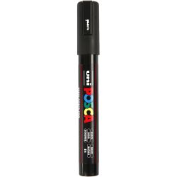 Posca Tusj, nr. PC-5M, strek 2,5 mm, medium, svart, 1 stk.