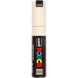 Posca Tusj, nr. PC-8K, strek 8 mm, bred, beige, 1 stk.