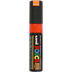Posca Tusj, nr. PC-8K, strek 8 mm, bred, fluo orange, 1 stk.
