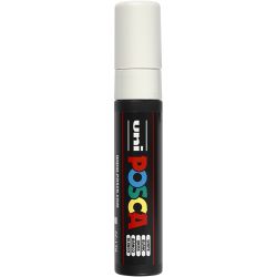 Posca Tusj, nr. PC-17K, strek 15 mm, ekstra bred, hvit, 1 stk.