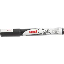 Chalk Marker, strek 1,8-2,5, svart, 1 stk.