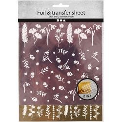 Dekorasjonsfolie og design limark, ark 15x15 cm, 2x2 ark/ 1 pk.