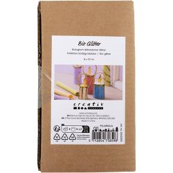 Biologisk nedbrytbart glitter