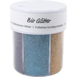 Biologisk nedbrytbart glitter