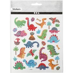 Klistremerker, Dinosaur, ark 15x16,5 cm, 1 ark