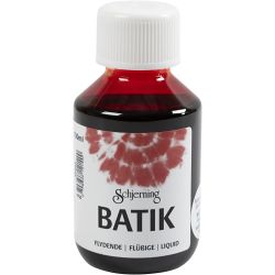 Batikkfarge, rød, 100 ml/ 1 fl.