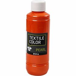 Tekstilfarge, perlemor, orange, 250 ml/ 1 fl.