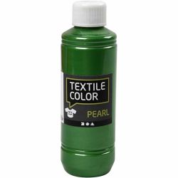 Tekstilfarge, perlemor, brilliant grønn, 250 ml/ 1 fl.