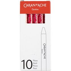 CARAN D’ACHE Neocolor I, L: 10 cm, tykkelse 8,5 mm, carmine (080), 10 stk./ 1 pk.