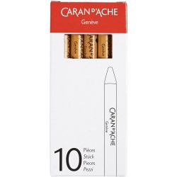 CARAN D’ACHE Neocolor I, L: 10 cm, tykkelse 8,5 mm, ochre (035), 10 stk./ 1 pk.