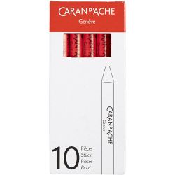 CARAN D’ACHE Neocolor I, L: 10 cm, tykkelse 8,5 mm, scarlet (070), 10 stk./ 1 pk.