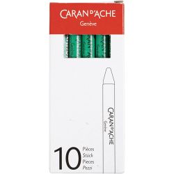CARAN D’ACHE Neocolor I, L: 10 cm, tykkelse 8,5 mm, emerald green (210), 10 stk./ 1 pk.