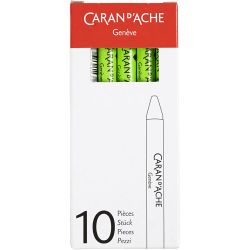 CARAN D’ACHE Neocolor I, L: 10 cm, tykkelse 8,5 mm, yellow green (230), 10 stk./ 1 pk.