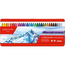 CARAN D’ACHE Neocolor II, L: 10 cm, tykkelse 8,5 mm, ass. farger, 30 stk./ 1 pk.