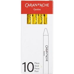 CARAN D’ACHE Neocolor II, L: 10 cm, tykkelse 8,5 mm, yellow (010), 10 stk./ 1 pk.