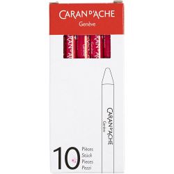 CARAN D’ACHE Neocolor II, L: 10 cm, tykkelse 8,5 mm, carmine (080), 10 stk./ 1 pk.