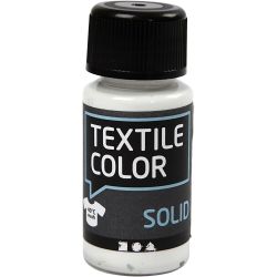 Tekstilfarge, dekkende, hvit, 50 ml/ 1 fl.