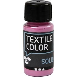 Tekstilfarge, dekkende, pink, 50 ml/ 1 fl.