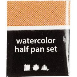 Art Akvarellfarger, ½-pan, str. 10x15x20 mm, lys pulver, 1 stk.