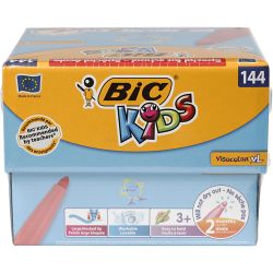 BIC Visa Color Tusj, strek 3 mm, ass. farger, 12x12 stk./ 1 pk.