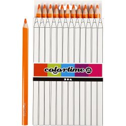 Fargeblyanter, L: 17,45 cm, mine 5 mm, JUMBO, orange, 12 stk./ 1 pk.