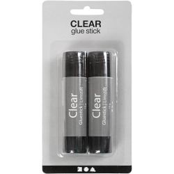 Clear Limstift, rund, 10 g, 2 stk./ 1 pk.