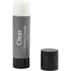 Clear Limstift, rund, 21 g, 1 stk.