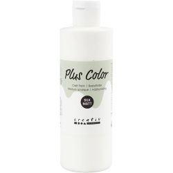 Plus Color Hobbymaling, råhvit, 250 ml/ 1 fl.