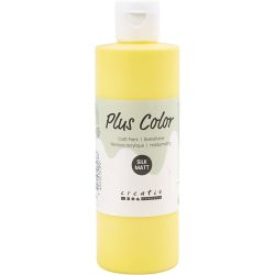 Plus Color Hobbymaling, primær gul, 250 ml/ 1 fl.