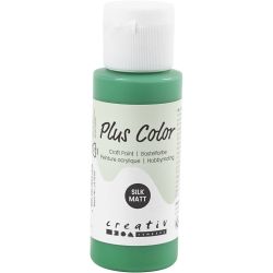 Plus Color Hobbymaling, brilliant grønn, 60 ml/ 1 fl.