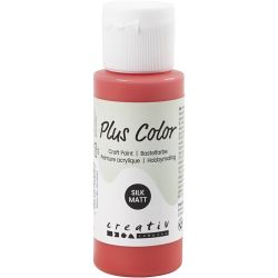 Plus Color Hobbymaling, mørkerød, 60 ml/ 1 fl.