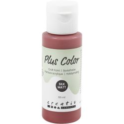 Plus Color Hobbymaling, gml. rød, 60 ml/ 1 fl.