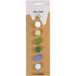 Plus Color Hobbymaling, blå/grønn harmoni, 6x5 ml/ 1 pk.