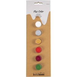 Plus Color Hobbymaling, julefarger, 6x5 ml/ 1 pk.