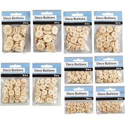 Treknapper, dia. 8+11+15+18+23 mm, 440 stk./ 1 pk.