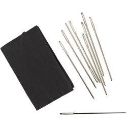 Broderinål, Øyemål 9 mm , nr. 18, L: 50 mm, uten spiss, 25 stk./ 1 pk.