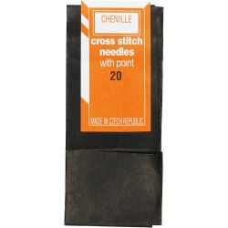 Broderinål, nr. 20, L: 43 mm, med spiss, 25 stk./ 1 pk.