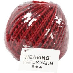 Paperyarn, tykkelse 2,5-3 mm, rød, 150 g, 40 m/ 1 nst.