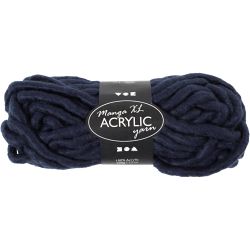XL Kjempegarn av Akryl, L: 17 M, str. manga, mørk blå, 200 g/ 1 nst.