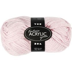 Fantasia Akrylgarn, L: 80 M, lys rød, 50 g/ 1 nst.