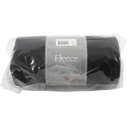 Fleece, L: 125 cm, B: 150 cm, 200 g, svart, 1 stk.