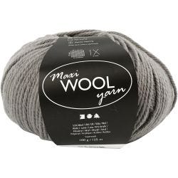 Ullgarn, L: 125 M, grå, 100 g/ 1 nst.
