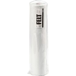 Hobbyfilt, B: 45 cm, tykkelse 1,5 mm, 180-200 g, hvit, 5 m/ 1 rl.