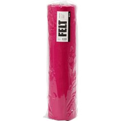 Hobbyfilt, B: 45 cm, tykkelse 1,5 mm, 180-200 g, cerise, 5 m/ 1 rl.